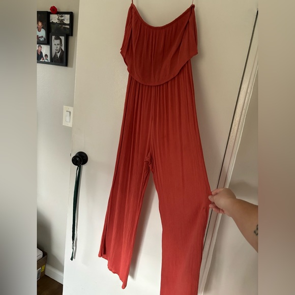 Coral/Pink Halter Top Romper Women’s S/M EUC - Picture 4 of 6